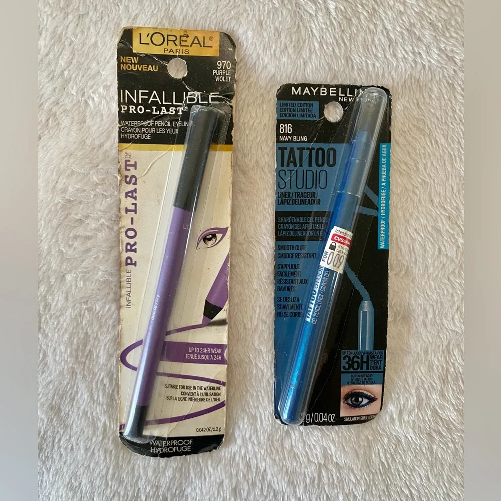 *Color Eyeliner Bundle - Blue + Purple NEW/Sealed